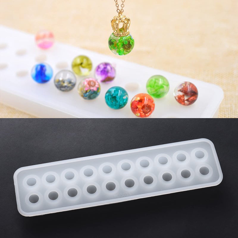 Mayitr Silicone Beads Pendant Mold Mould Casting Resin for Necklace Bracelet Jewelry Making Craft DIY - Image 2